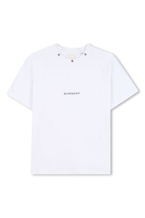 White organic cotton T-shirt GIVENCHY KIDS | H3073310P